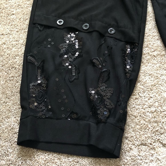 Black hobo stretch ankle pants, Large - Picture 5 of 8